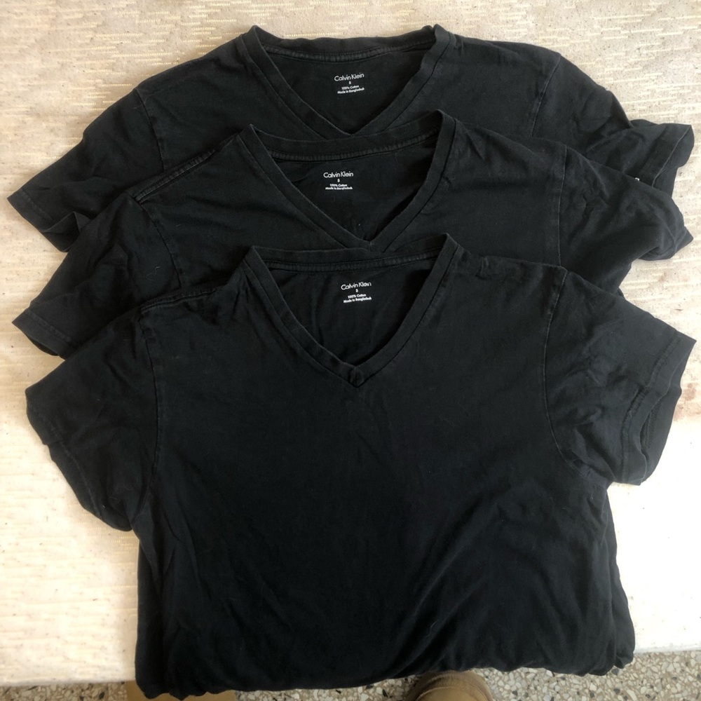 Mens Calvin Klein v neck t shirts